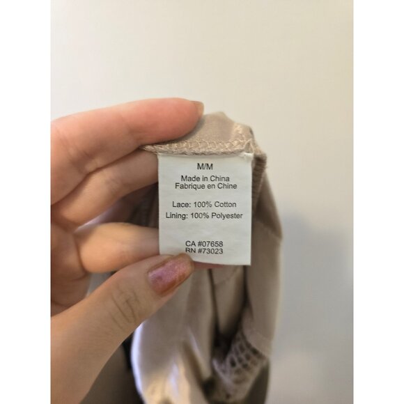 Lot of 2 Womens Lace Shorts Beige Black Knit Lined Stretch Girly Cute Sz S - Picture 7 of 11